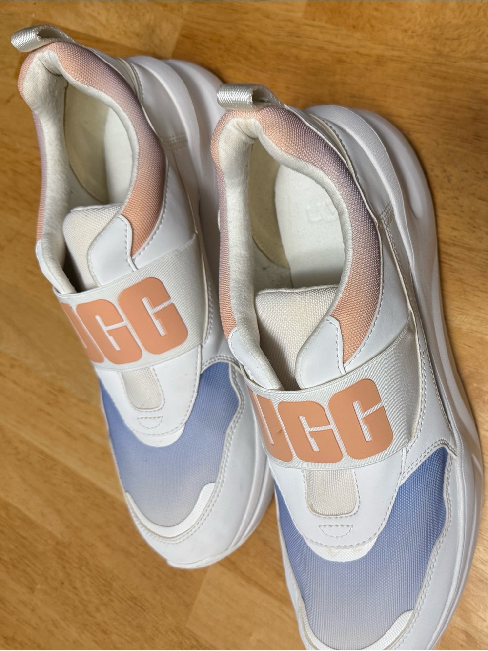 UGG Women' White Multi Pastel Slip-On Sneakers